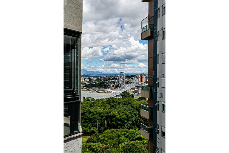 Piscina no Rooftop com Vista Mar e Pontes #CA22