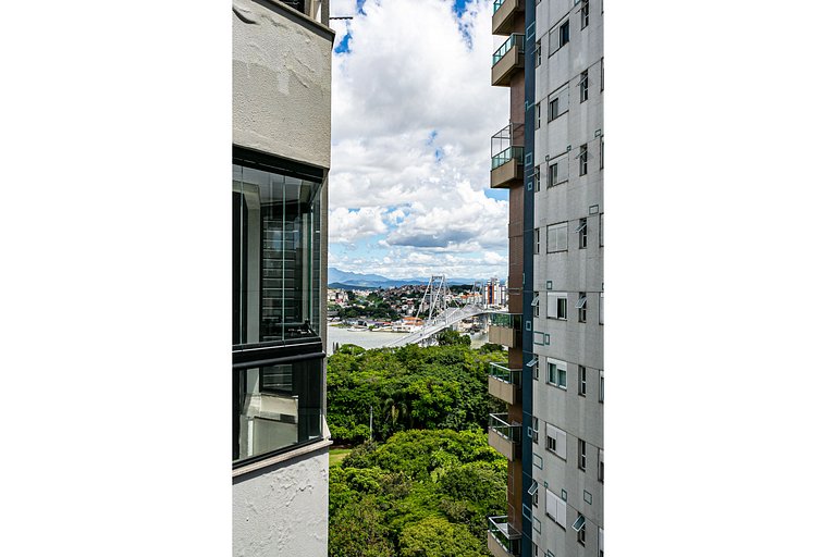 Piscina no Rooftop com Vista Mar e Pontes #CA22