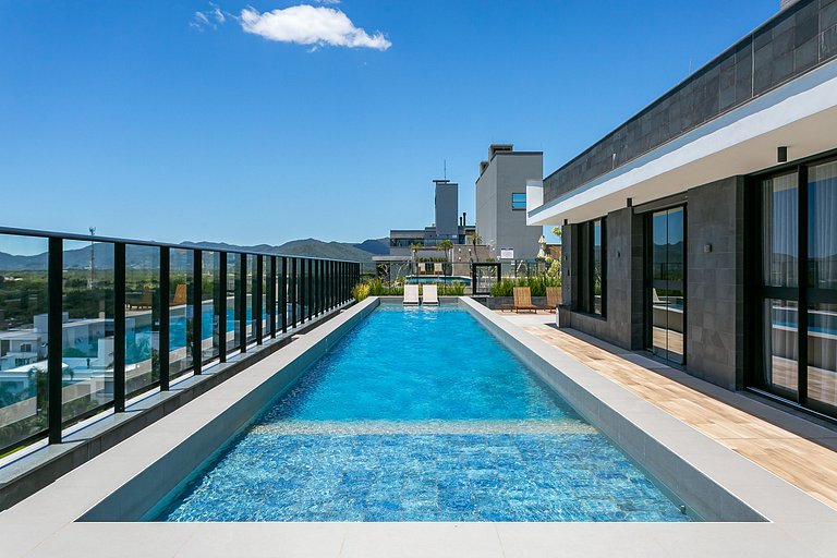 WI-FI 100MB | Rooftop with Pool in Jurerê #JA23